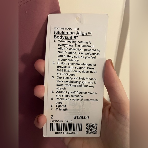 NWT Lululemon Align Bodysuit 8" - Picture 5 of 5